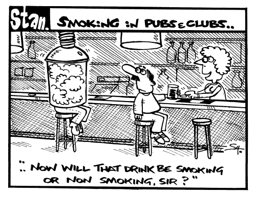 Smoking in pubs and clubs