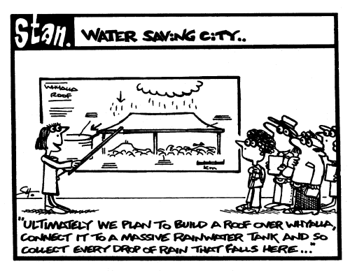 Water saving city