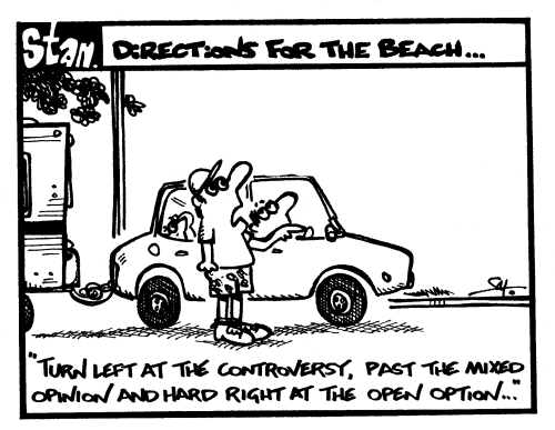 Directions for the beach
