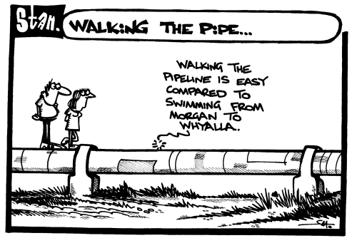 Walking the pipe